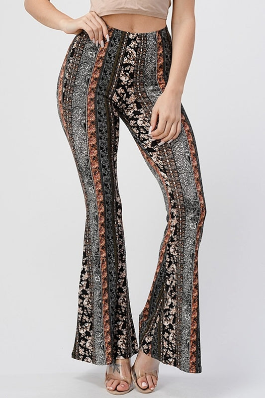 Bear Dance Boho Cosmos Skinny Brushed Pants - Black