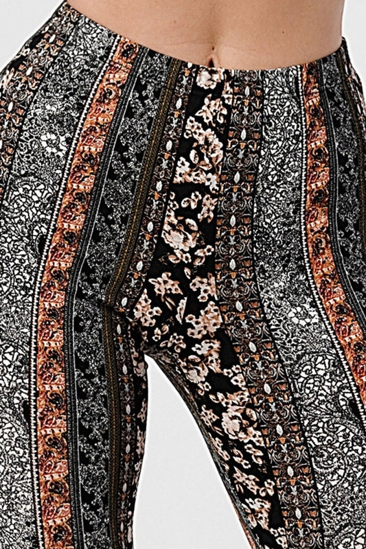 Bear Dance Boho Cosmos Skinny Brushed Pants - Black