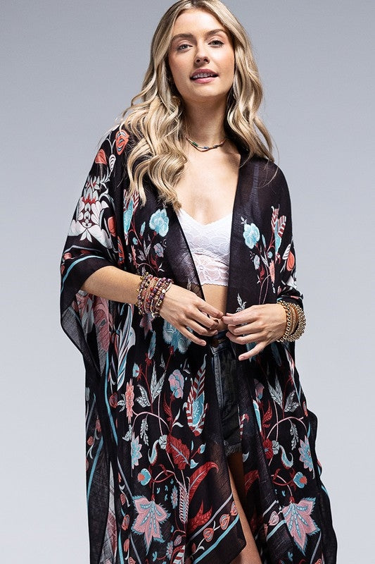 One Size Beautiful Long Kimonos - Multiple Colors