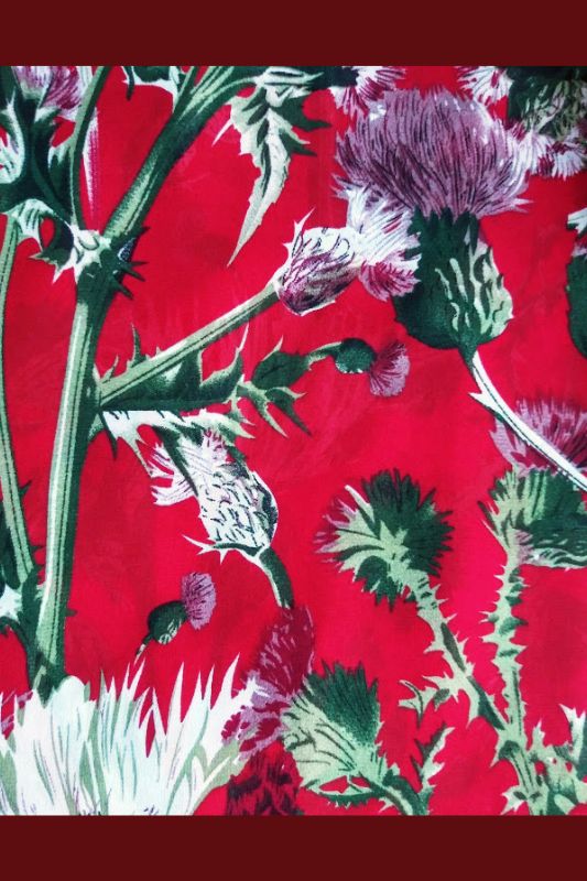 Umgee Floral Print Blouse - Chili Powder