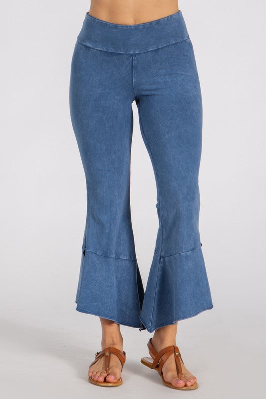 Chatoyant Crop Bell Slit Pants