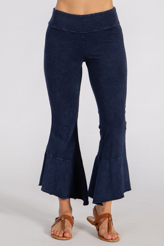 Chatoyant Crop Bell Slit Pants