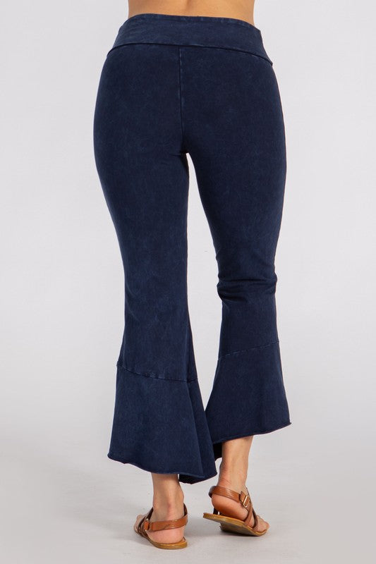 Chatoyant Crop Bell Slit Pants