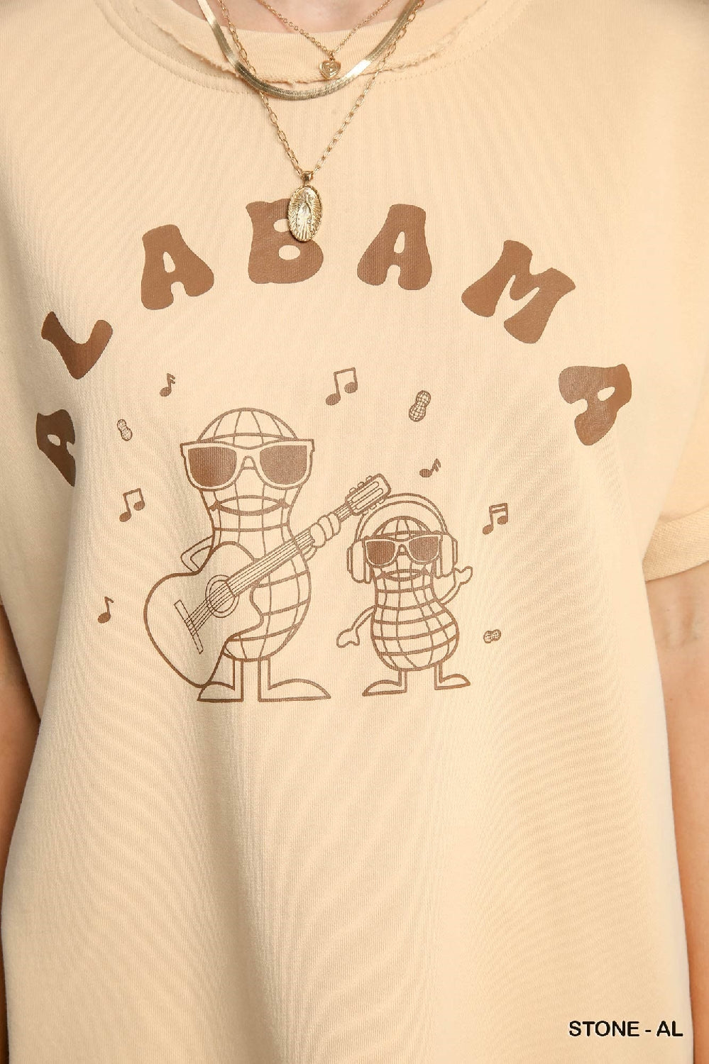 Umgee State Pride Graphic French Terry T Shirt Top - TN MS AL