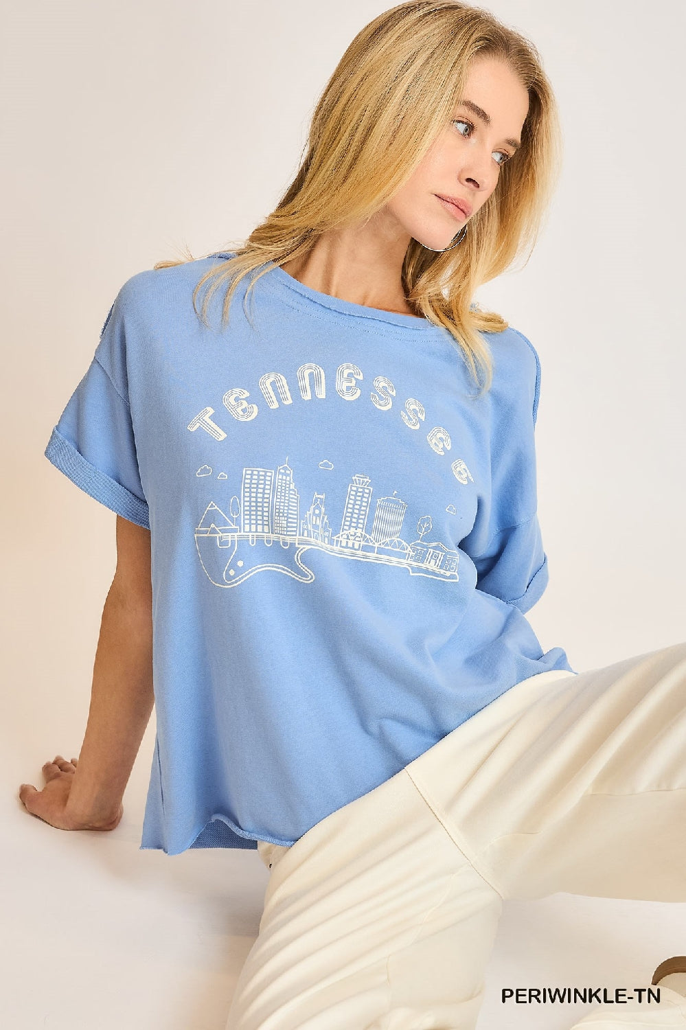 Umgee State Pride Graphic French Terry T Shirt Top - TN MS AL