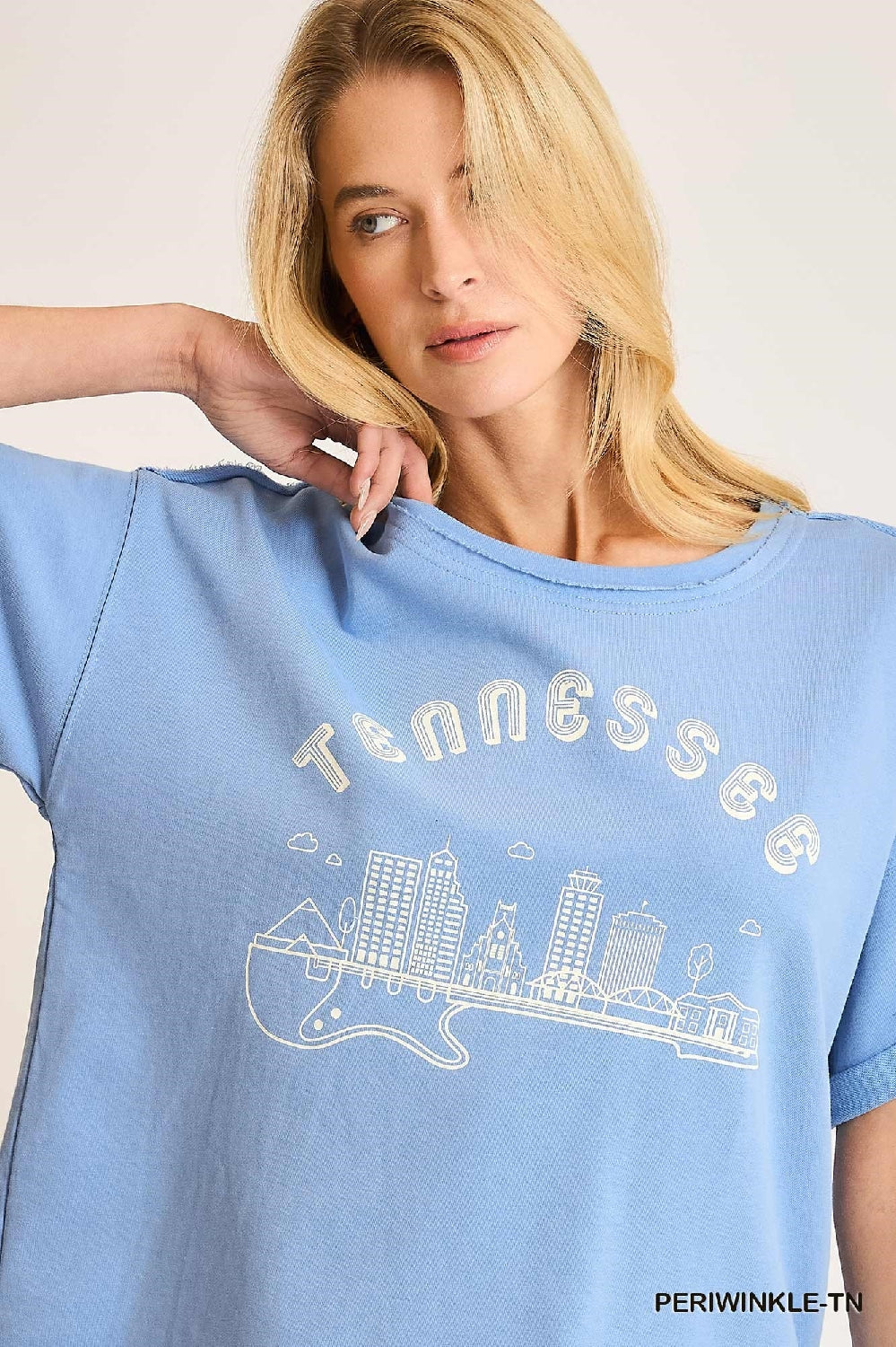 Umgee State Pride Graphic French Terry T Shirt Top - TN MS AL
