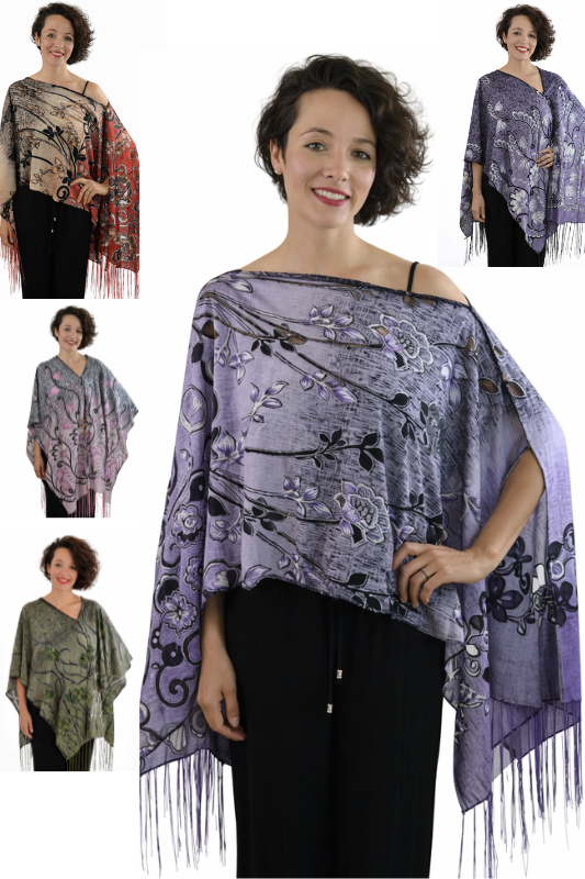 7 Ways to Wear Kokomo Authentic Fringe Scarf Shawl - Multiple Colors