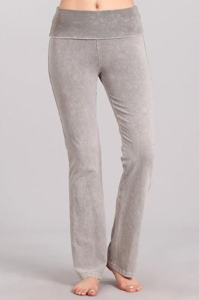 Chatoyant Foldover Waist Bootcut Yoga Pants