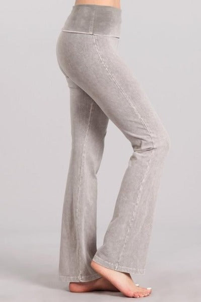 Chatoyant Foldover Waist Bootcut Yoga Pants