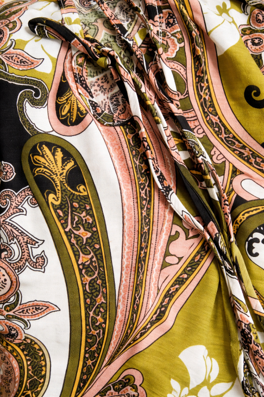 Marakesh Mod Paisley Hi Lo Dress USA