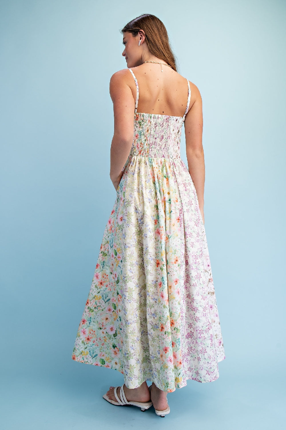 Gigio Mixed Floral Cotton Maxi Dress - Multi Flower