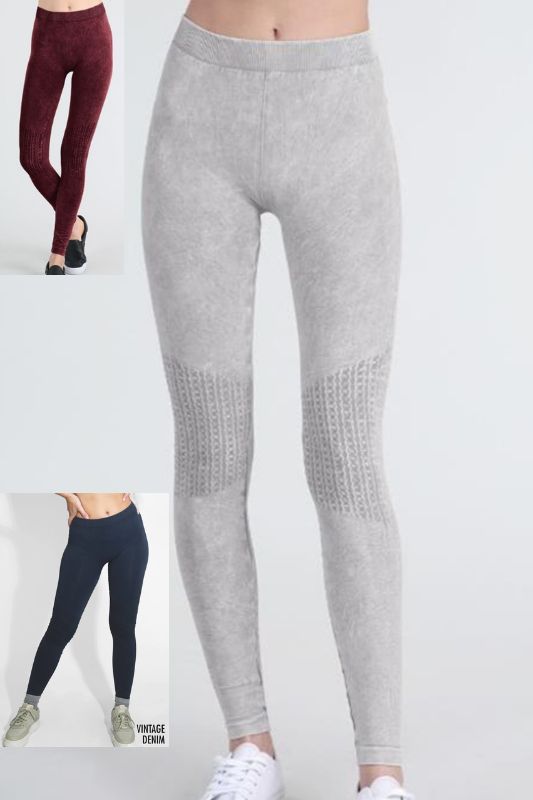 Nikibiki Waffle Knee Shirring Leggings