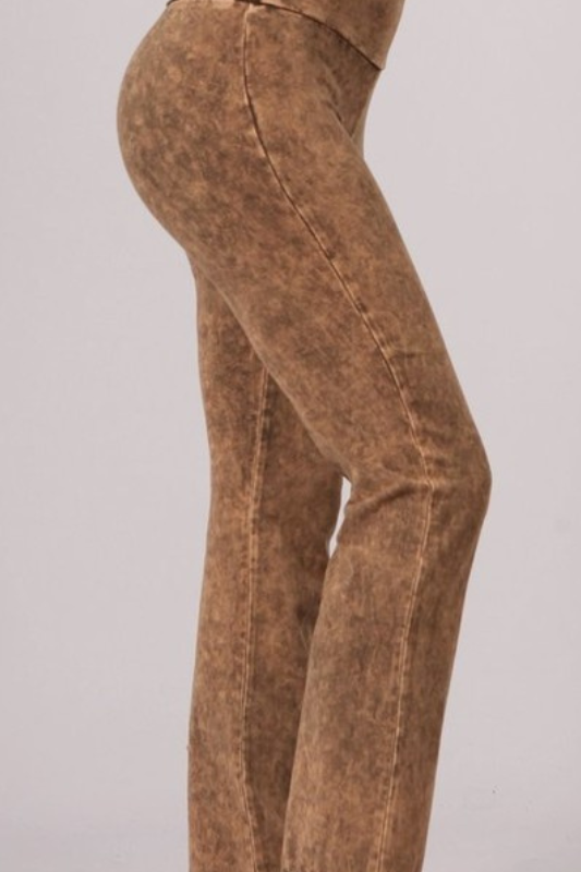 Chatoyant Foldover Waist Bootcut Yoga Pants