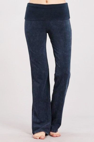 Chatoyant Foldover Waist Bootcut Yoga Pants