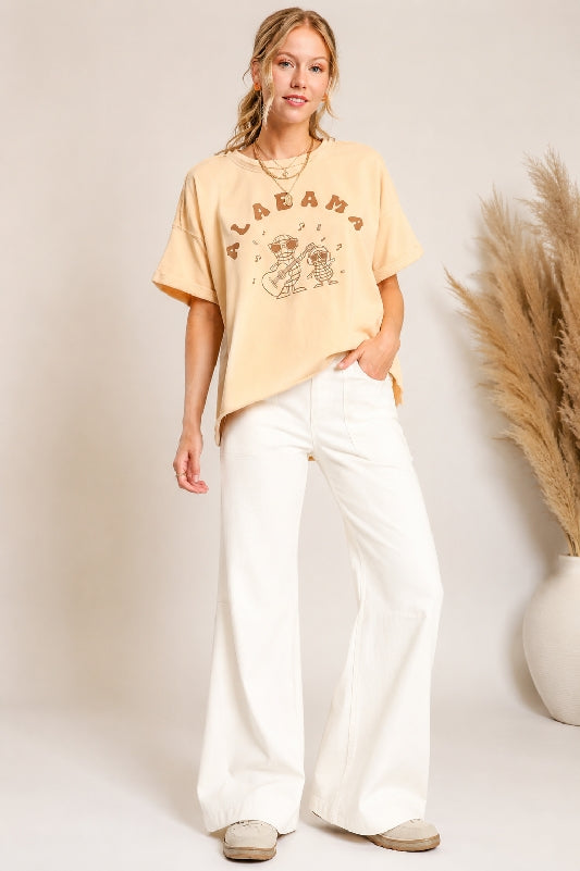 Southern State Graphic Tee Collection – Alabama, Tennessee & Mississippi Oversized T-Shirt