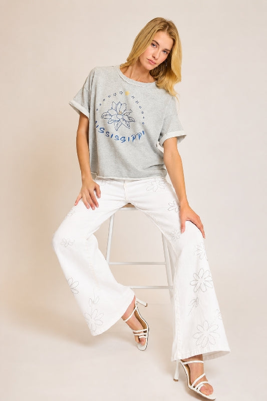 Southern State Graphic Tee Collection – Alabama, Tennessee & Mississippi Oversized T-Shirt
