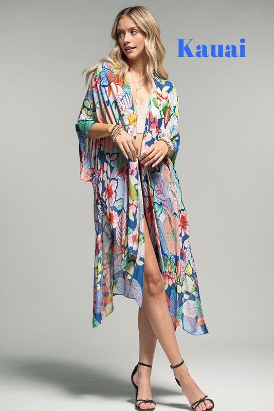 One Size Beautiful Long Kimonos - Multiple Colors