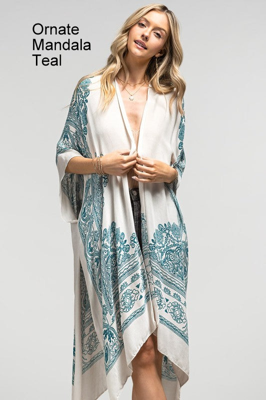 One Size Beautiful Long Kimonos - Multiple Colors