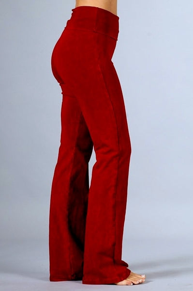 Chatoyant Foldover Waist Bootcut Yoga Pants