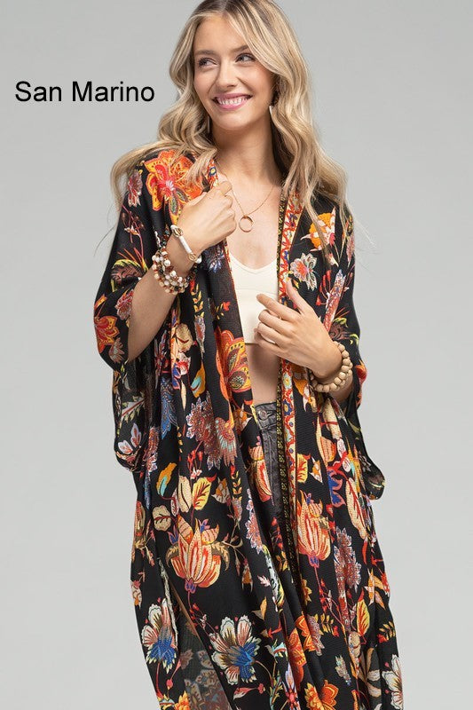 One Size Beautiful Long Kimonos - Multiple Colors