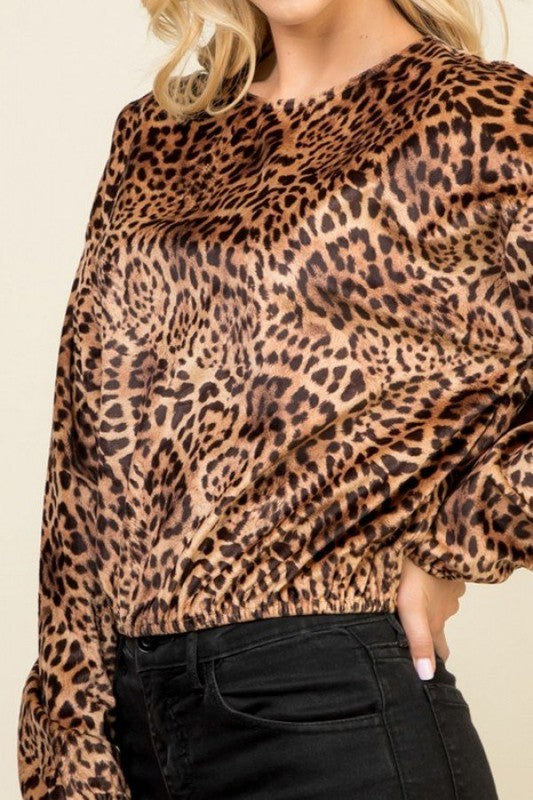 Lumiere Animal Crop Top