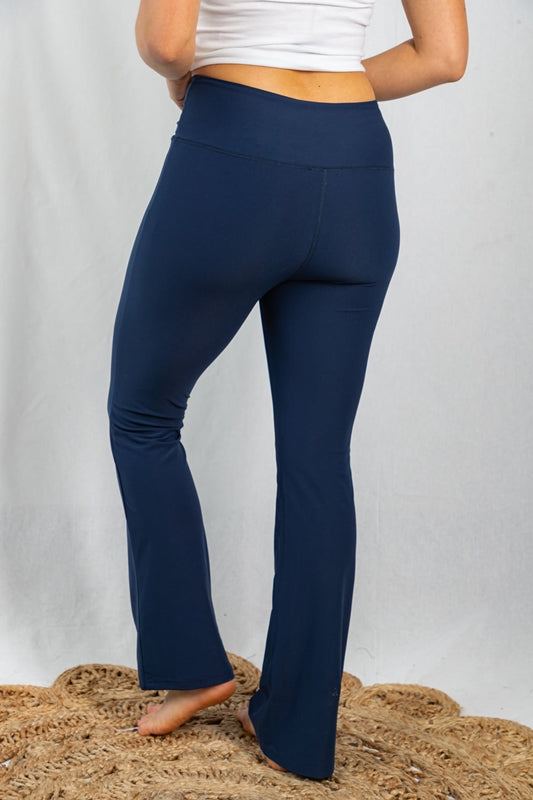 Yoga Bootcut Active Flare Pants- Navy