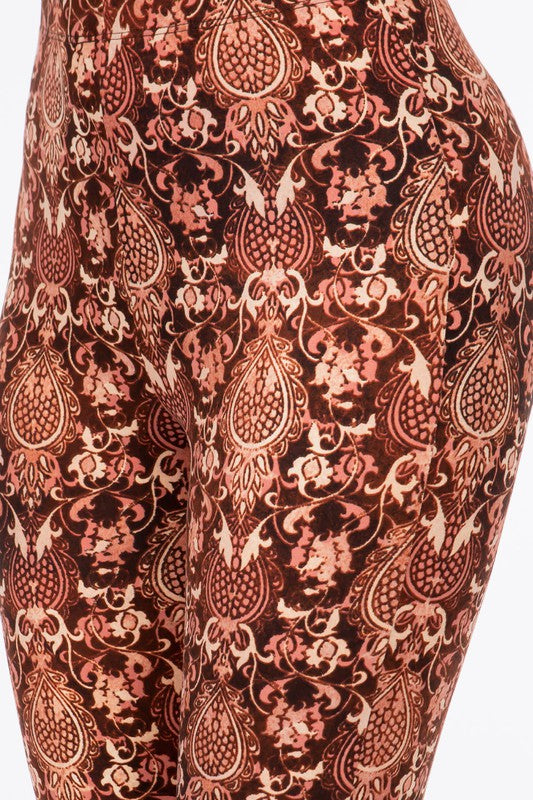 *SALE Bear Dance Baroque Skinny Brushed Pants - Burgundy