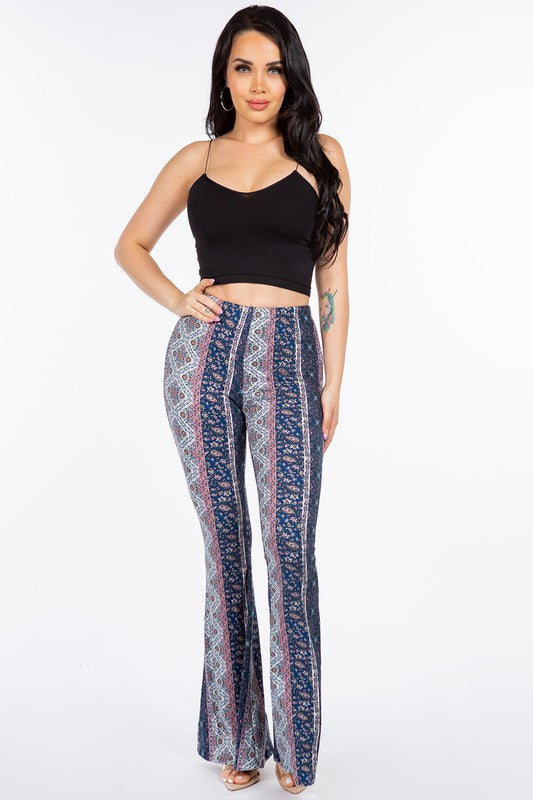 *SALE Bear Dance Baroque Skinny Brushed Pants - Navy