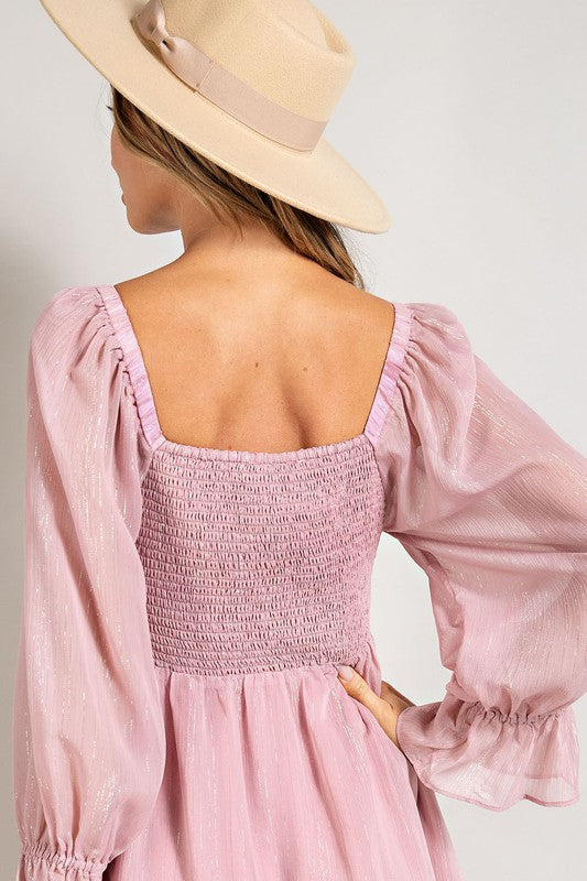 Eesome Florence Smocked Dress - Black