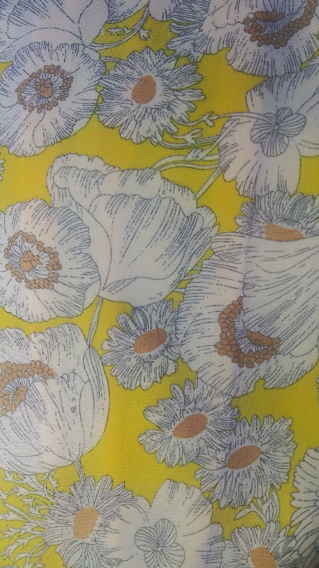 L Love  Garden Floral Boho Dress - Mustard Yellow