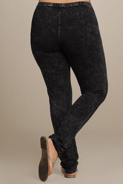 Chatoyant Plus Full Length Leggings - Black