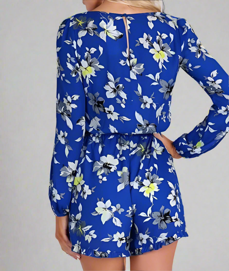 Nikibiki Blue Floral Romper