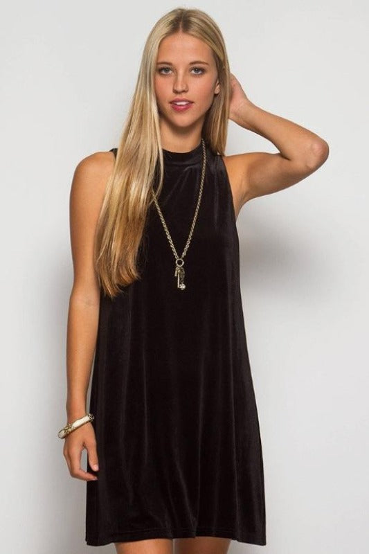 She + Sky Romantic Velvet Dress - 2 Colors