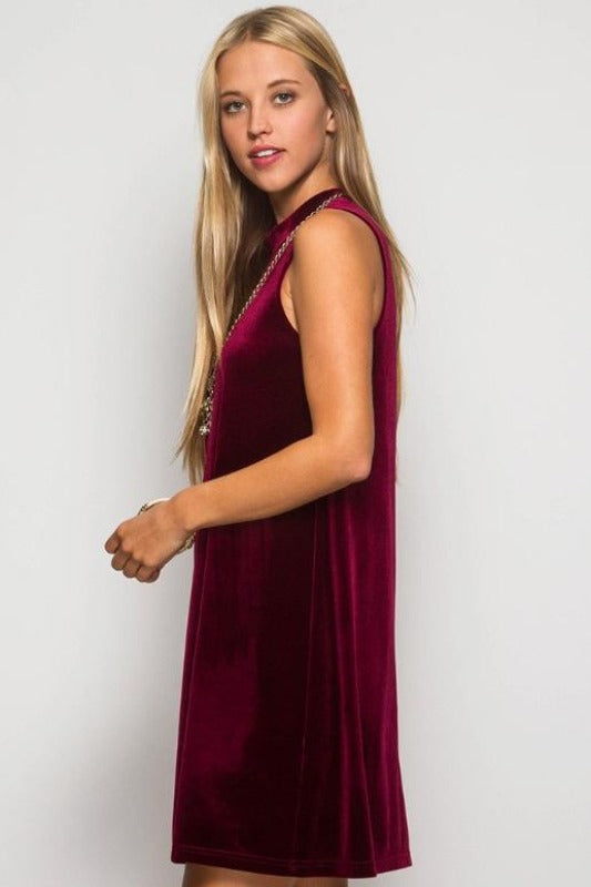 She + Sky Romantic Velvet Dress - 2 Colors