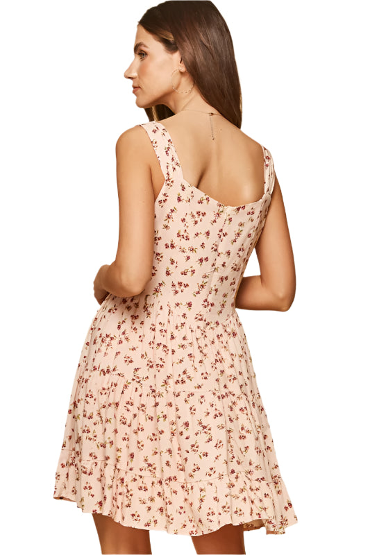 Andree by Unit Floral Print Cutie Dress - Blush