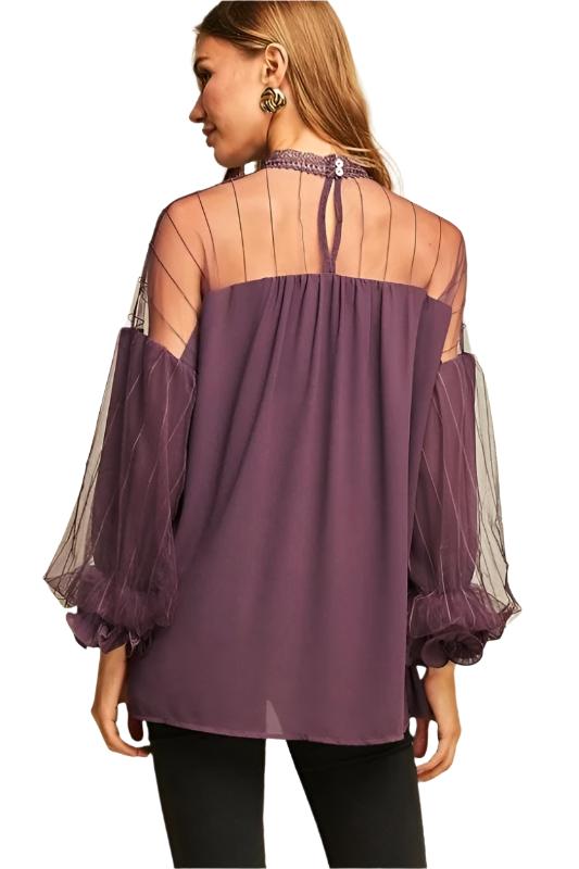 Entro Dream-y Aladdin Blouse - Grape