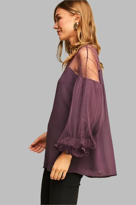 Entro Dream-y Aladdin Blouse - Grape