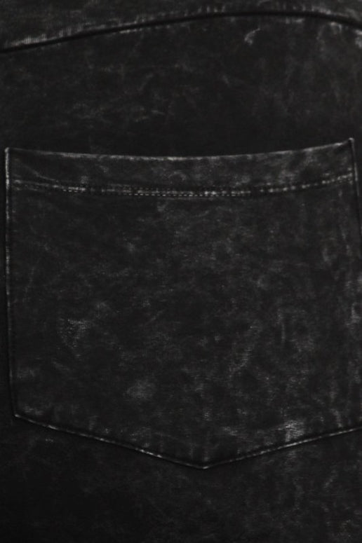 Chatoyant Black Back Pocket Bell Bottom Plus Pants
