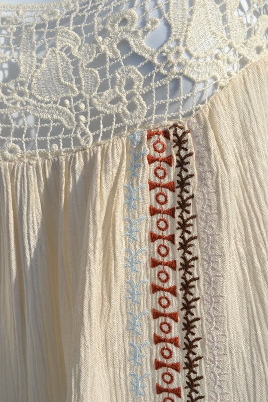 Love Stitch Shabby Chic Embroidered Tunic