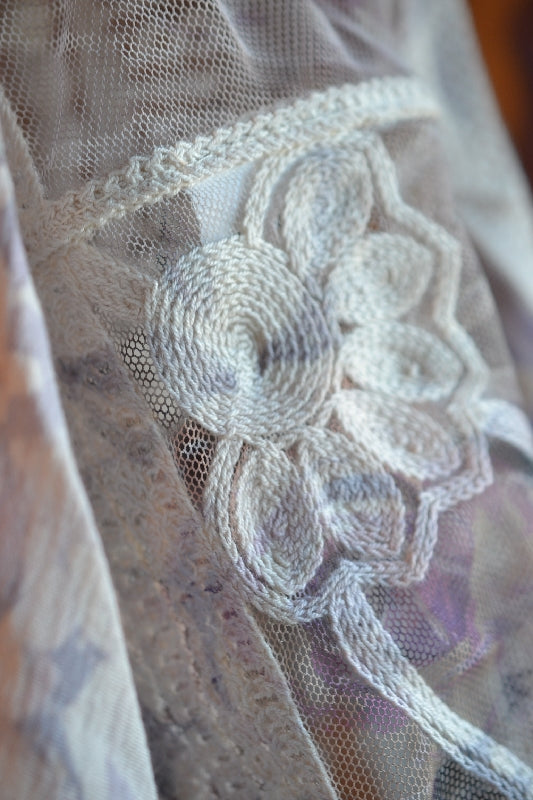 Origami Brocade Vest - Natural