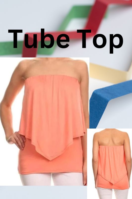 Tube Top Layer Neckline - Apricot
