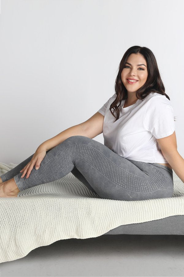 Nikibiki Plus Side Ladder Leggings - Burgundy