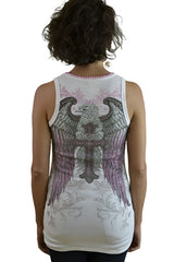Vocal Wings Cross Whip Stitch Tank Top