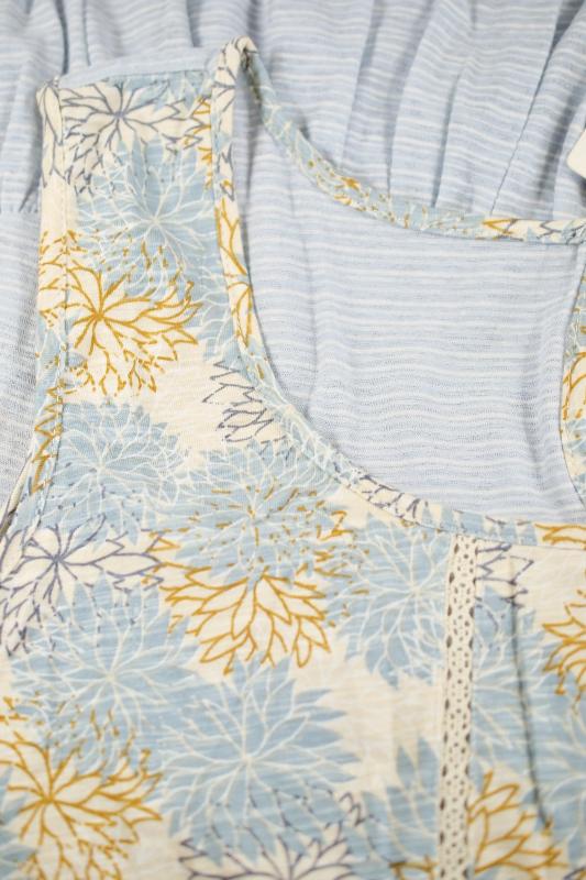 L Love Katie Babydoll Tunic Top - Blue