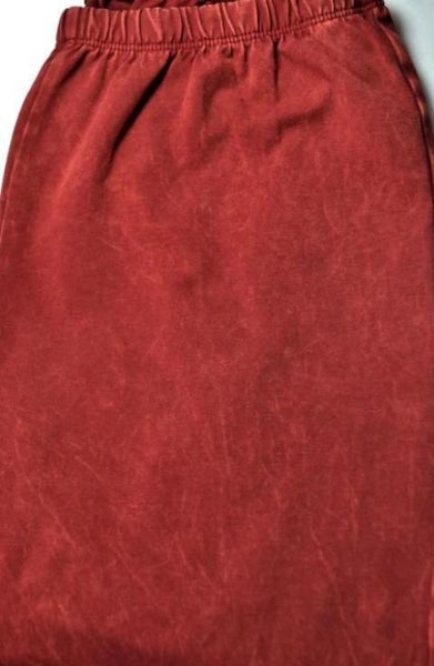 Chatoyant Mineral Wash Bell Bottom Soft Pants - Pinks & Blues