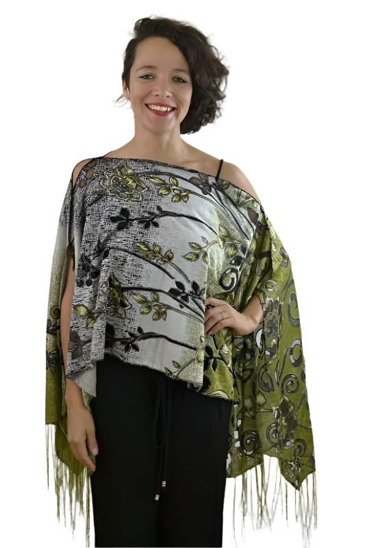 7 Ways to Wear Kokomo Authentic Fringe Scarf Shawl - Multiple Colors