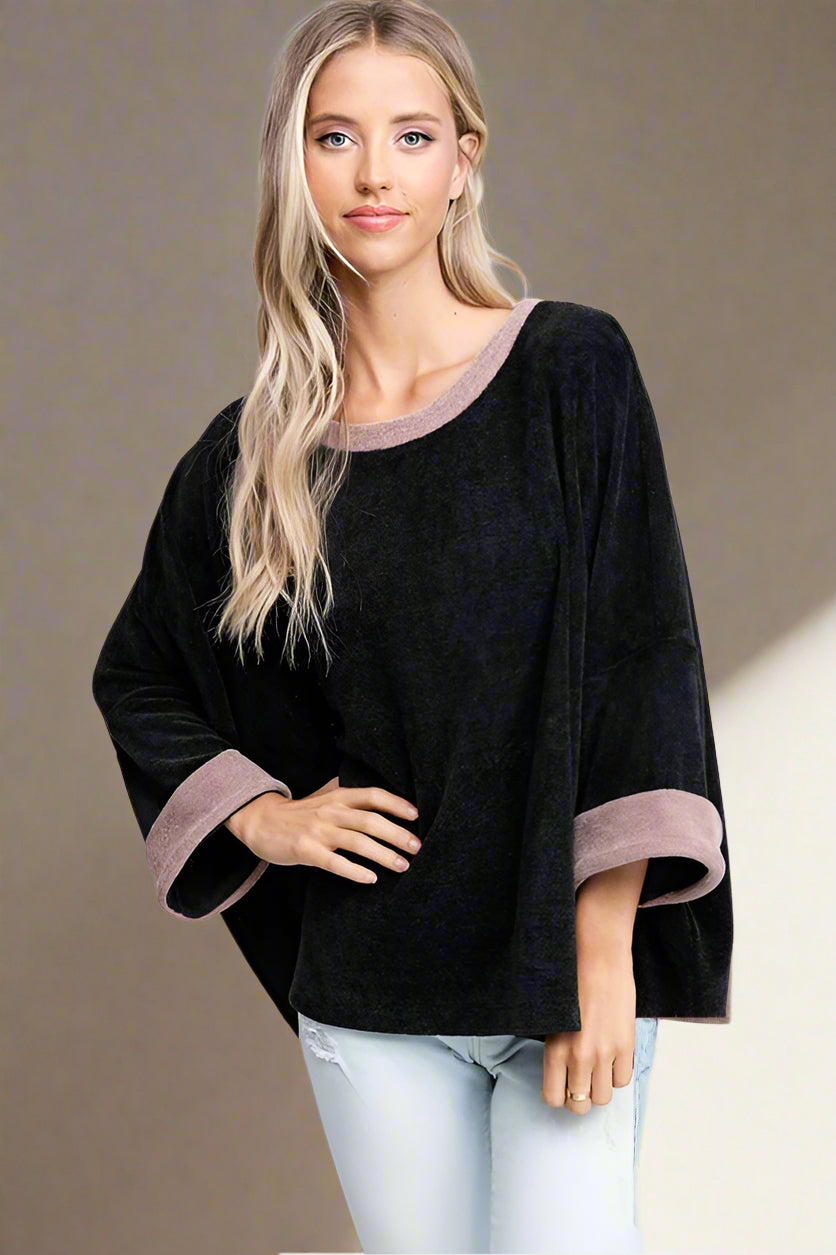 White Birch Chesapeake Chenille Top XL - Black