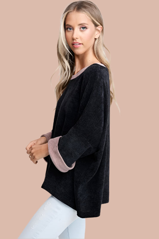 White Birch Chesapeake Chenille Top XL - Black