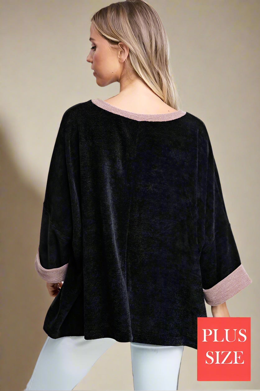 White Birch Chesapeake Chenille Top XL - Black