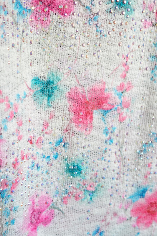 Vocal Hi Lo Print & Stones Top